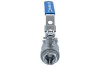 Кран шаровый муфтовый двусоставной с фиксатором нержавеющий (2PC), AISI304 DN15 (1/2"), (CF8), PN64