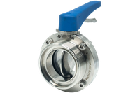 Затвор дисковый резьбовой нержавеющий под привод, EPDM, AISI304 DN65 (2_1/2"), (CF8), PN8