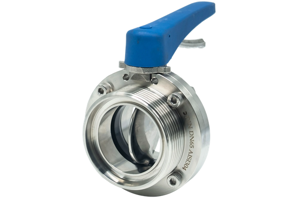 Затвор дисковый резьбовой нержавеющий под привод, EPDM, AISI304 DN65 (2_1/2"), (CF8), PN8