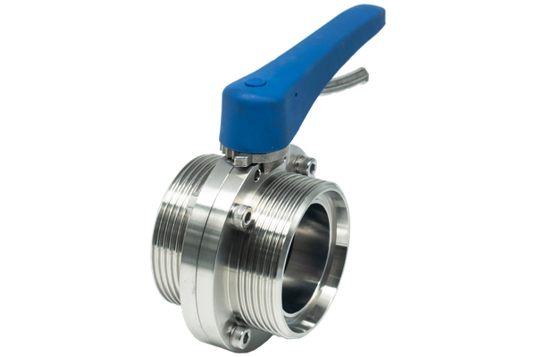 Затвор дисковый резьбовой нержавеющий под привод, EPDM, AISI304 DN65 (2_1/2"), (CF8), PN8