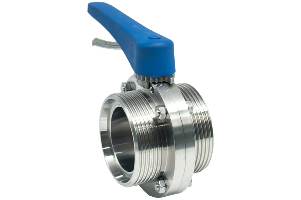 Затвор дисковый резьбовой нержавеющий под привод, EPDM, AISI304 DN65 (2_1/2"), (CF8), PN8