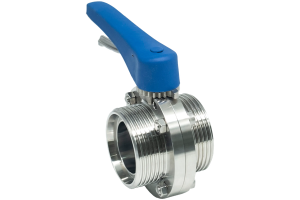Затвор дисковый резьбовой нержавеющий под привод, EPDM, AISI304 DN50 (2"), (CF8), PN8