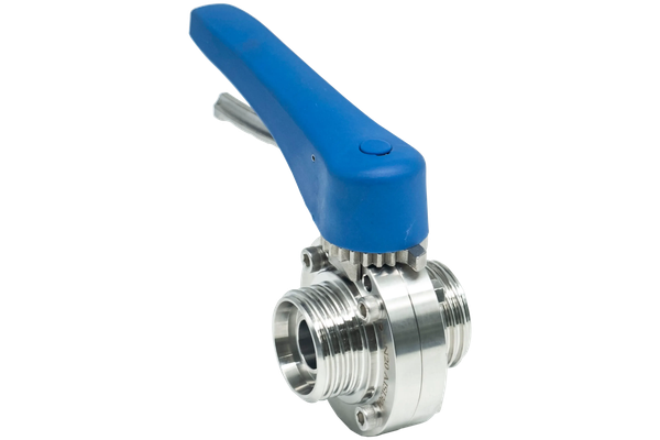 Затвор дисковый резьбовой нержавеющий под привод, EPDM, AISI304 DN20 (3/4"), (CF8), PN8
