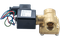 Клапан электромагнитный латунный, обратного действия, нормально закрытый, DN15 (1/2"), PN16, 24DC