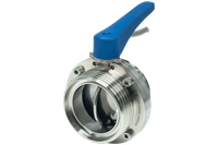 Затвор дисковый резьбовой нержавеющий под привод, EPDM, AISI304 DN80 (3"), (CF8), PN8