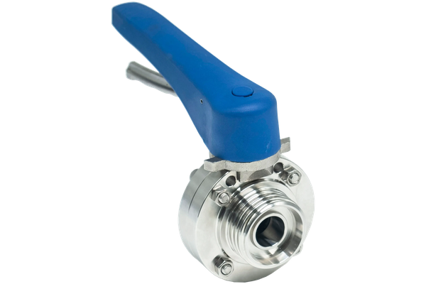 Затвор дисковый резьбовой нержавеющий под привод, EPDM, AISI304 DN20 (3/4"), (CF8), PN8