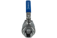 Кран шаровый муфтовый двусоставной нержавеющий (2PC), AISI304 DN40 (1_1/2"), (CF8), PN40
