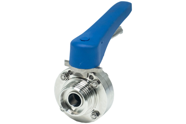 Затвор дисковый резьбовой нержавеющий под привод, EPDM, AISI304 DN20 (3/4"), (CF8), PN8