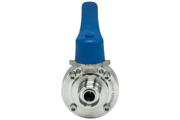 Затвор дисковый резьбовой нержавеющий, AISI304 DN15 (1/2"), (CF8), PN8