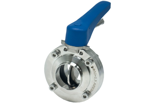 Затвор дисковый приварной нержавеющий под привод, EPDM, AISI304 DN50 (2"), (CF8), PN8
