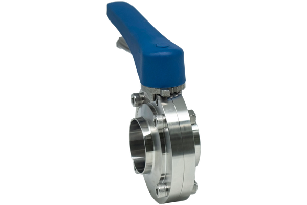 Затвор дисковый приварной нержавеющий под привод, EPDM, AISI304 DN50 (2"), (CF8), PN8