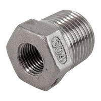 Футорка нержавеющая, AISI304 DN10 x DN 6 (3/8" x 1/8"), (CF8), PN16