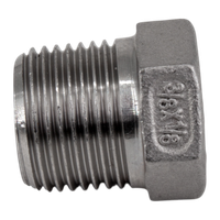 Футорка нержавеющая, AISI304 DN10 x DN 6 (3/8" x 1/8"), (CF8), PN16