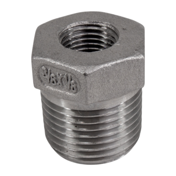 Футорка нержавеющая, AISI304 DN10 x DN 6 (3/8" x 1/8"), (CF8), PN16
