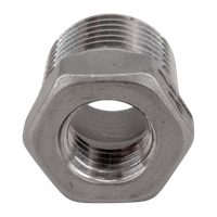 Футорка нержавеющая, AISI304 DN15 x DN 8 (1/2" x 1/4"), (CF8), PN16