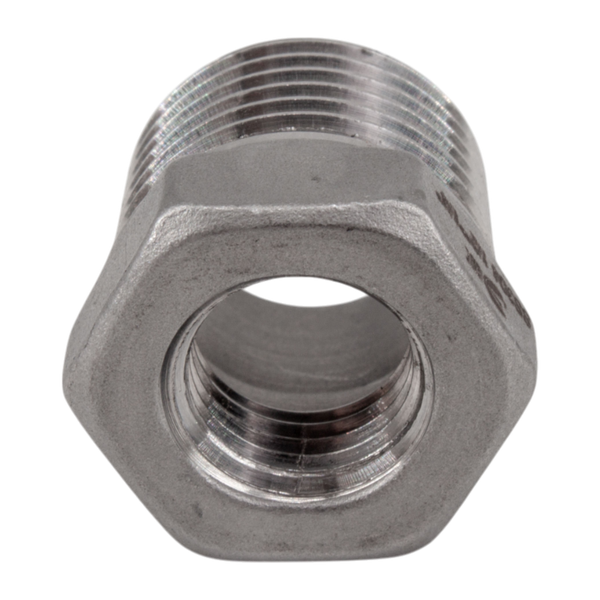 Футорка нержавеющая, AISI304 DN15 x DN 8 (1/2" x 1/4"), (CF8), PN16