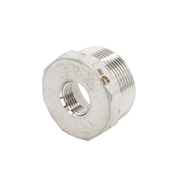 Футорка нержавеющая, AISI304 DN40 x DN15 (1_1/2" x 1/2"), (CF8), PN16