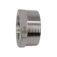 Футорка нержавеющая, AISI304 DN50 x DN32 (2' x 1_1/4"), (CF8), PN16