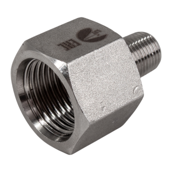 Футорка обратная нержавеющая, AISI304 DN10 x DN 6 (3/8" x 1/8"), (CF8), PN16