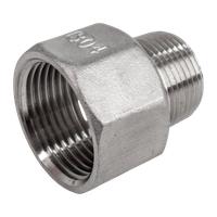 Футорка обратная нержавеющая, AISI304 DN25 x DN20 (1' x 3/4"), (CF8), PN16