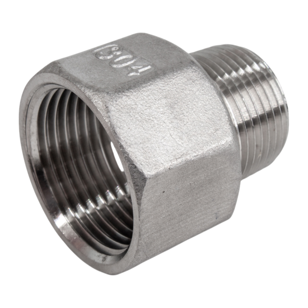 Футорка обратная нержавеющая, AISI304 DN25 x DN20 (1' x 3/4"), (CF8), PN16