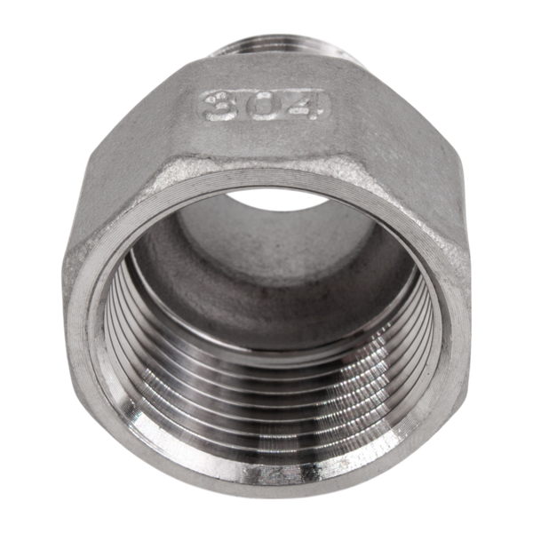 Футорка обратная нержавеющая, AISI304 DN25 x DN20 (1' x 3/4"), (CF8), PN16
