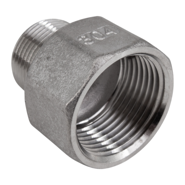 Футорка обратная нержавеющая, AISI304 DN25 x DN20 (1' x 3/4"), (CF8), PN16
