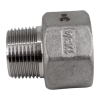 Футорка обратная нержавеющая, AISI304 DN25 x DN20 (1' x 3/4"), (CF8), PN16