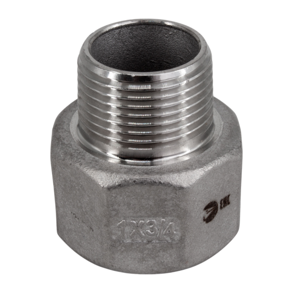 Футорка обратная нержавеющая, AISI304 DN25 x DN20 (1' x 3/4"), (CF8), PN16
