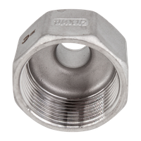 Футорка обратная нержавеющая, AISI304 DN32 x DN15 (1_1/4" x 1/2"), (CF8), PN16