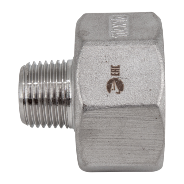 Футорка обратная нержавеющая, AISI304 DN32 x DN15 (1_1/4" x 1/2"), (CF8), PN16