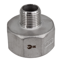 Футорка обратная нержавеющая, AISI304 DN32 x DN15 (1_1/4" x 1/2"), (CF8), PN16