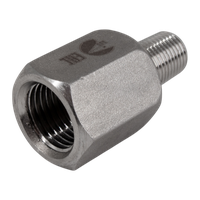 Футорка обратная нержавеющая, AISI304 DN 8 x DN6 (1/4" x 1/8"), (CF8), PN16