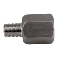 Футорка обратная нержавеющая, AISI304 DN 8 x DN6 (1/4" x 1/8"), (CF8), PN16