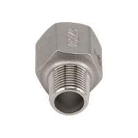 Футорка обратная нержавеющая, AISI304 DN15 x DN10 (1/2" x 3/8"), (CF8), PN16