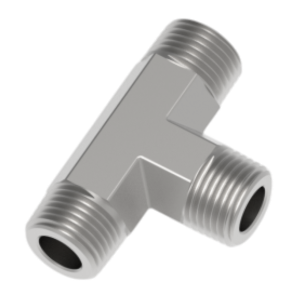 H-SMT тройник с наружными резьбами ( нр.NPT 1/8" )