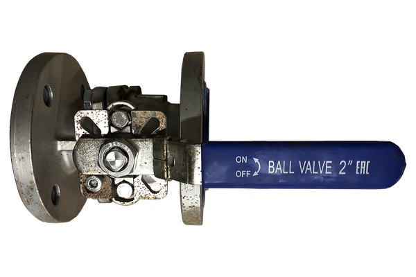 Кран шаровый фланцевый под привод нержавеющий (2PC), AISI304 DN50 (2"), (CF8), PN16