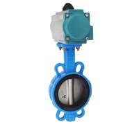 Затвор дисковый межфланцевый чугунный, DN 100 (4"), PN16 с двухсторонним пневмоприводом AT83D