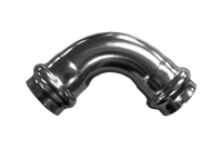 Пресс-отвод 90° нержавеющий, AISI304 28mm, CF8, PN16