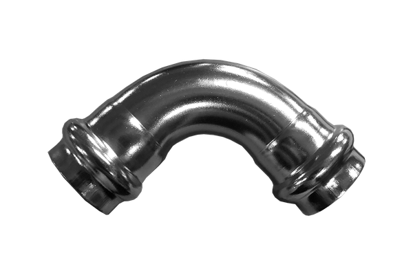 Пресс-отвод 90° нержавеющий, AISI304 18mm, CF8, PN16
