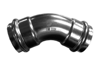 Пресс-отвод 45° нержавеющий, AISI304 35mm, CF8, PN16