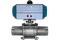 Кран шаровый приварной, AISI304 DN80 (3"), с двухсторонним пневмоприводом AT92D