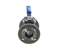 Кран шаровый фланцевый под привод нержавеющий (2PC), AISI304 DN65 (2_1/2"), (CF8), PN40