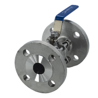 Кран шаровый фланцевый трехсоставной нержавеющий (3PC), AISI316 DN32 (1_1/4"), (CF8M), PN16