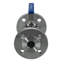 Кран шаровый фланцевый трехсоставной нержавеющий (3PC), AISI316 DN32 (1_1/4"), (CF8M), PN16