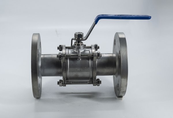 Кран шаровый фланцевый трехсоставной нержавеющий (3PC), AISI304 DN50 (2 ...
