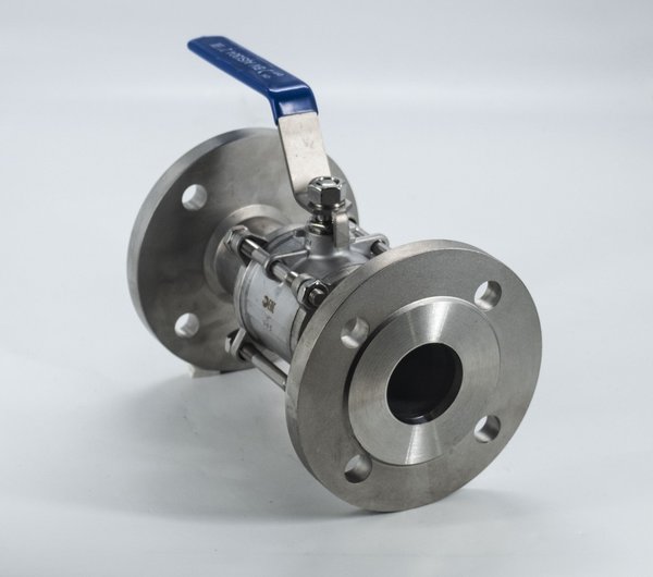Кран шаровый фланцевый трехсоставной нержавеющий (3PC), AISI304 DN50 (2 ...
