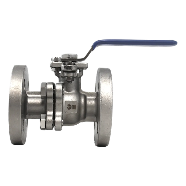 Кран шаровый фланцевый под привод нержавеющий (2PC), AISI304 DN15 (1/2"), (CF8), PN40