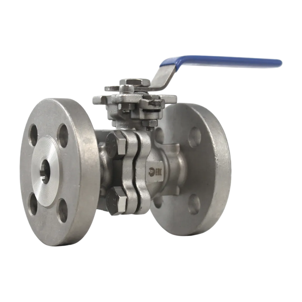 Кран шаровый фланцевый под привод нержавеющий (2PC), AISI304 DN15 (1/2"), (CF8), PN40
