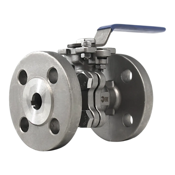 Кран шаровый фланцевый под привод нержавеющий (2PC), AISI316 DN15 (1/2"), (CF8M), PN40